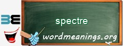 WordMeaning blackboard for spectre